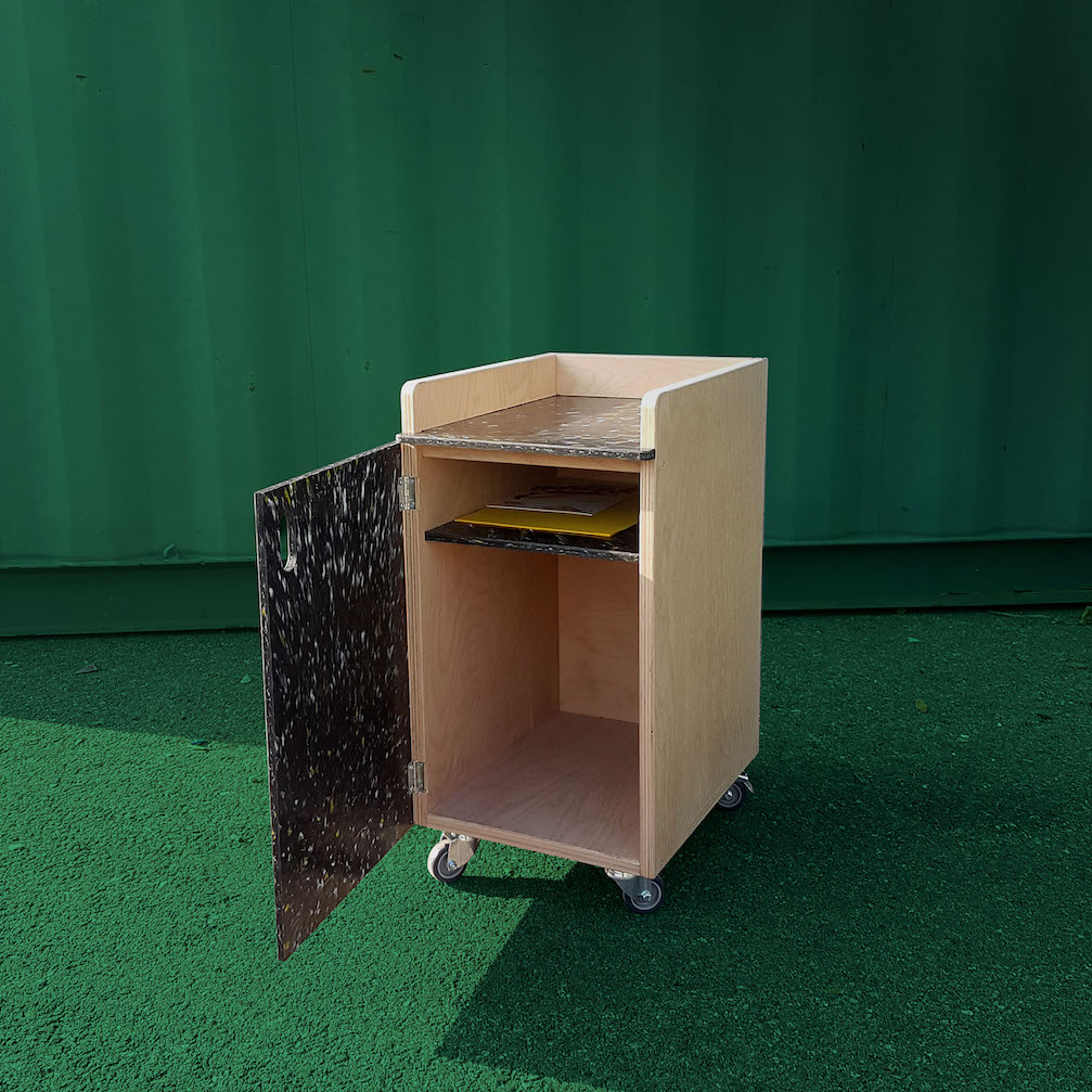 Casier mobile de bureau en plastique recyclé Fab Unit