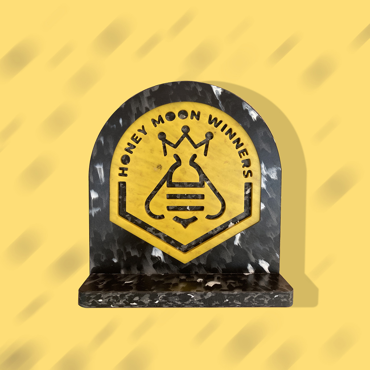 Trophée en plastique recyclé