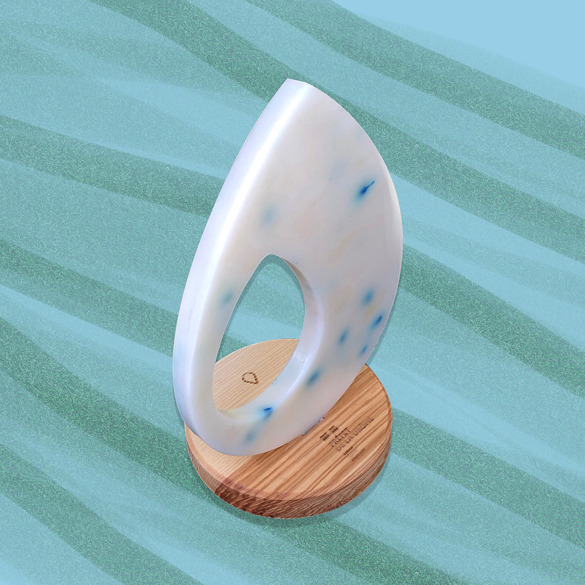 Trophée en plastique recyclé