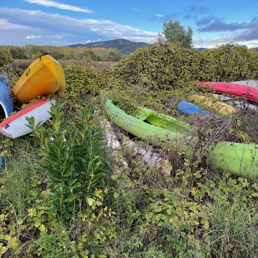 Canoés en fin de vie pour recyclage