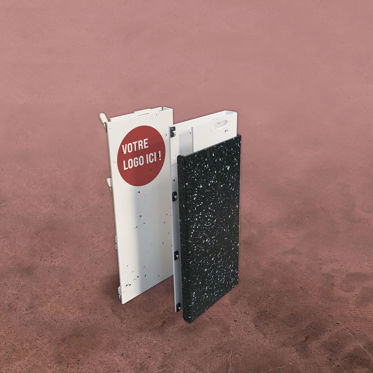 Stand pliable en plastique 100% recyclé